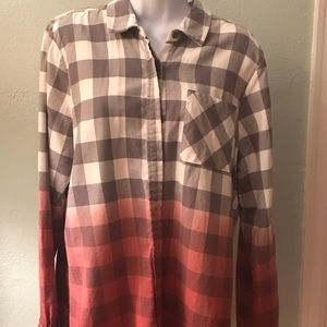 BKE FLANNEL OMBRÉ SHIRT